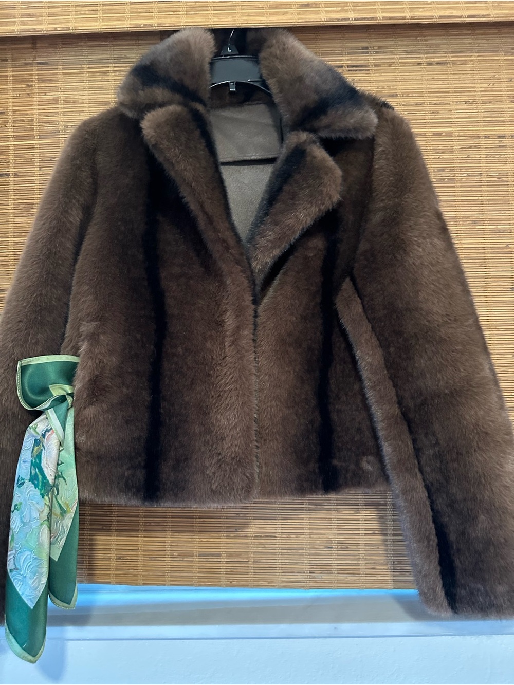 Plush Brown Faux Fur Teddy Jacket.
